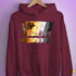 Bear Pride Grunge Exclamation Points Hoodie - Maroon